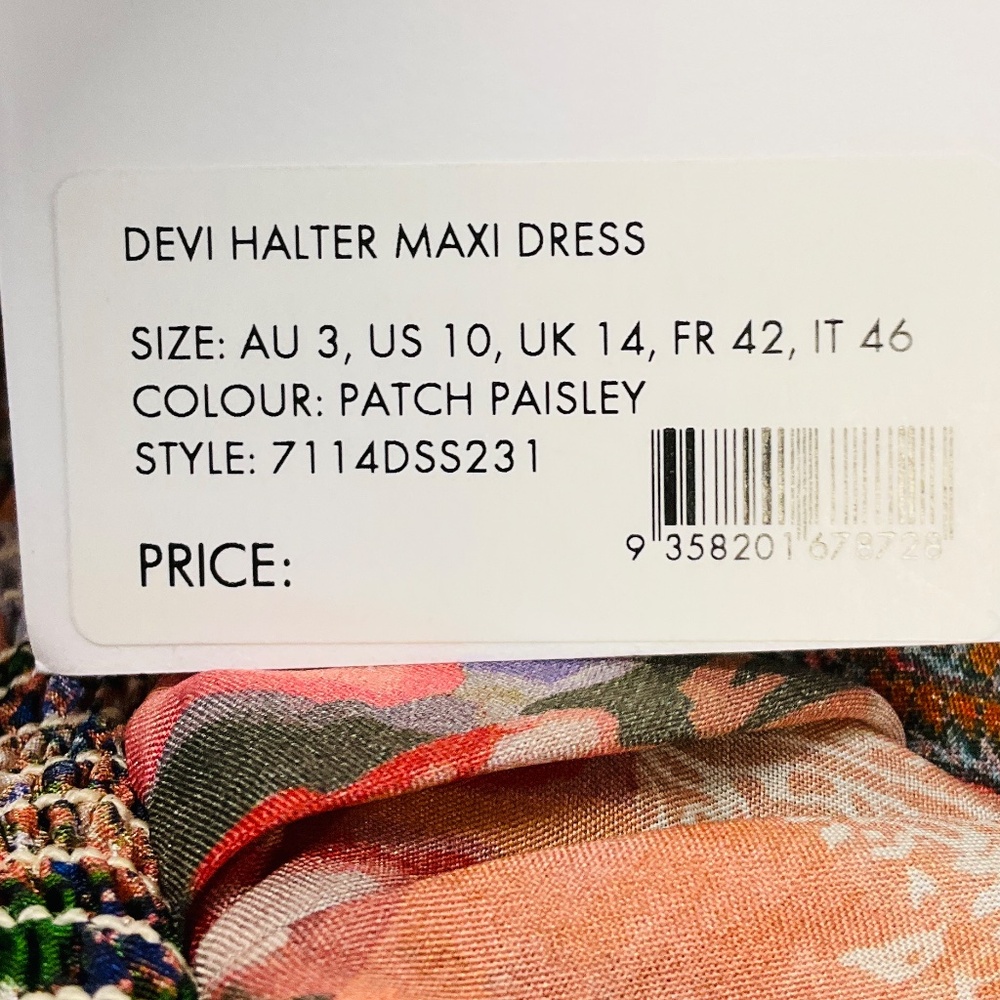 ZIMMERMANN MULTICOLOR PATCH PAISLEY DEVI HALTER M… - image 6